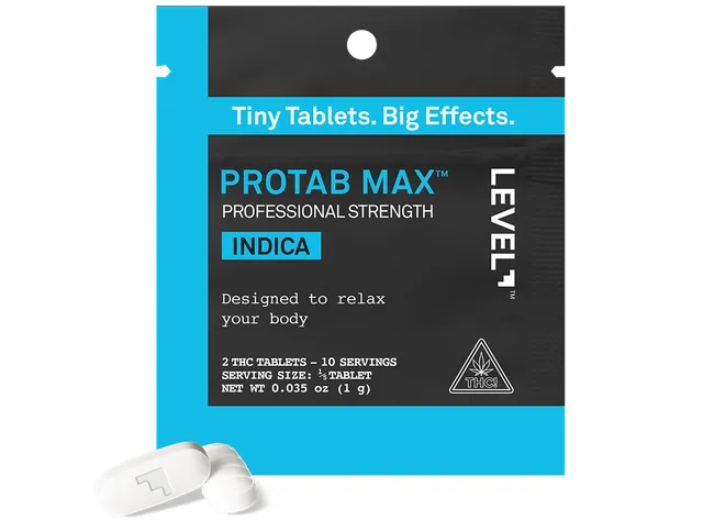 Level Protab Max Thc Tablets Indica 2pk Thc