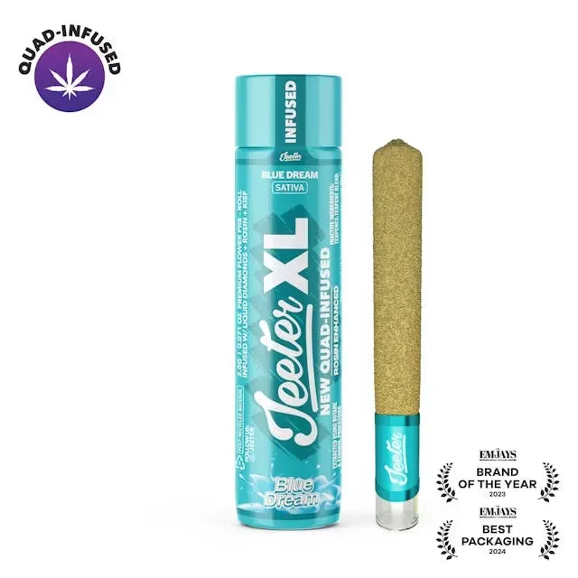 Jeeter Quad Infused Xl Preroll Blue Dream Liquid Diamonds Ro