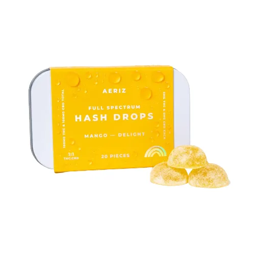 Aeriz 1:1 CBD:THC Mango Delight Hash Drops
