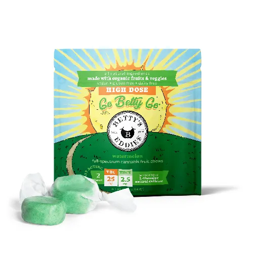 Betty's Eddies THC/THCV Sativa Go Betty Go Watermelon Chews